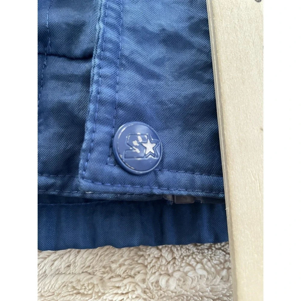 Vintage Starter Dallas Cowboys Hooded Puffer Jacket NFL Pro Line Zip Size‎ XL